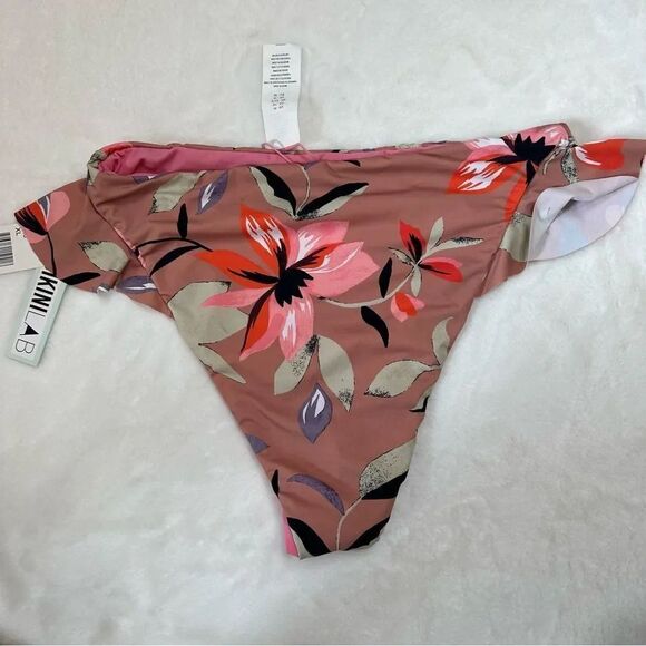 Bikini Lab Floral High Waisted Bikini Bottoms Size XL NWT - Picture 4 of 8